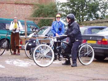 Cally astride his Dynocruiser