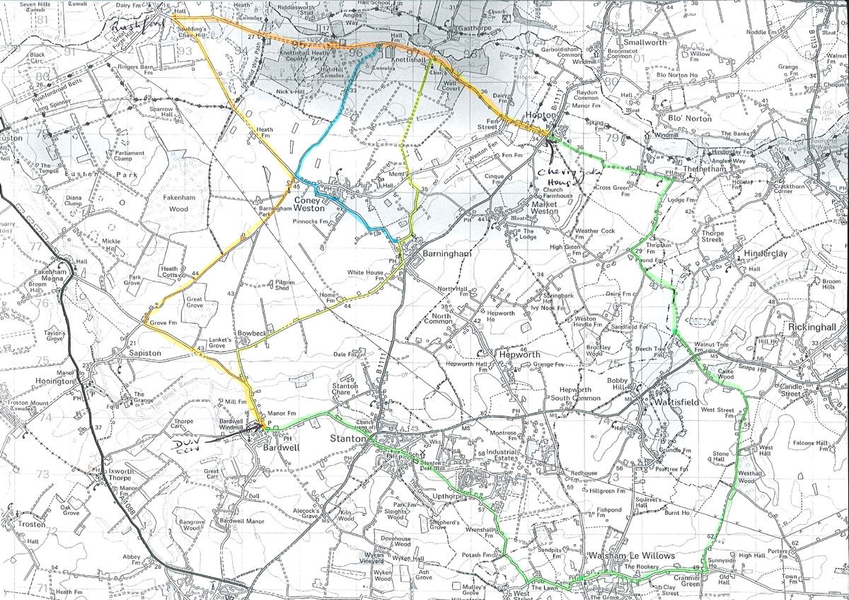 map of cycle route forJuly 10