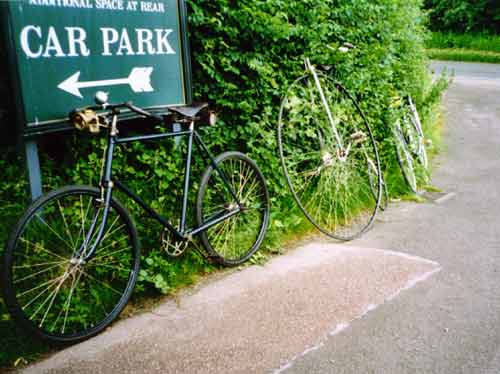 Cycles waiting for their owners