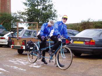 West Suffolk Wheelers on their tandem
