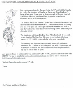 Introduction to this year's ride