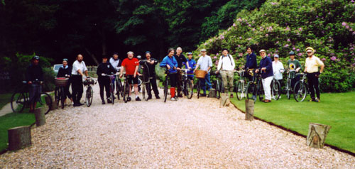 The group just before the start of the ride